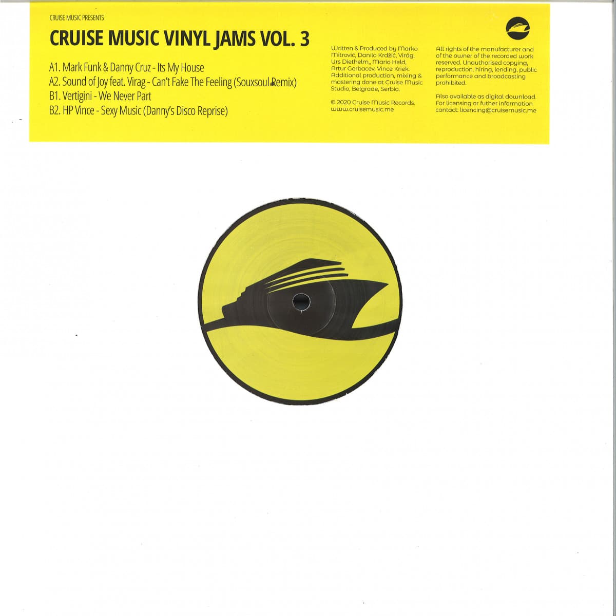 Cruise Music Vinyl Jams Vol 3