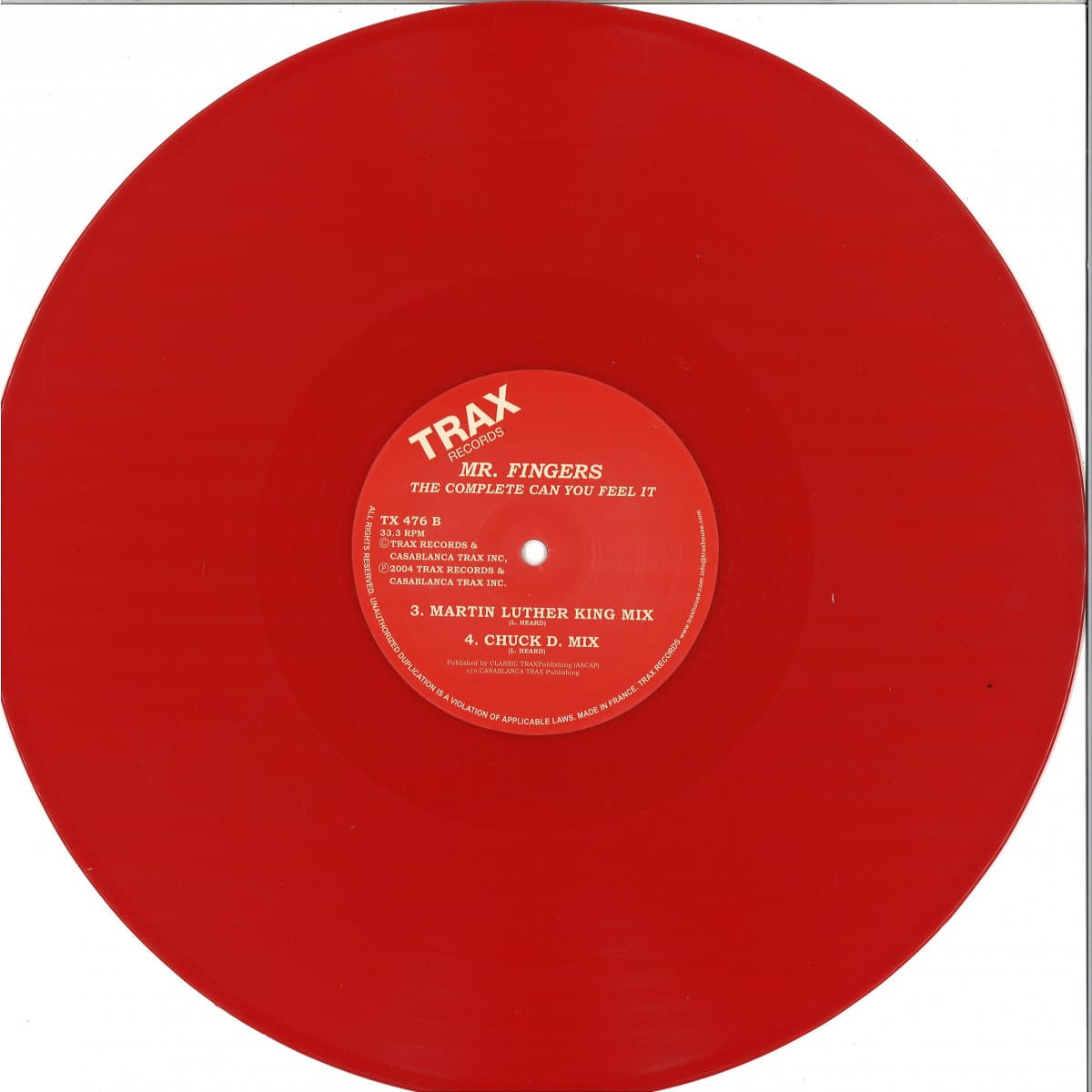 THE COMPLETE 'CAN YOU FEEL IT' (Red Vinyl Repress)