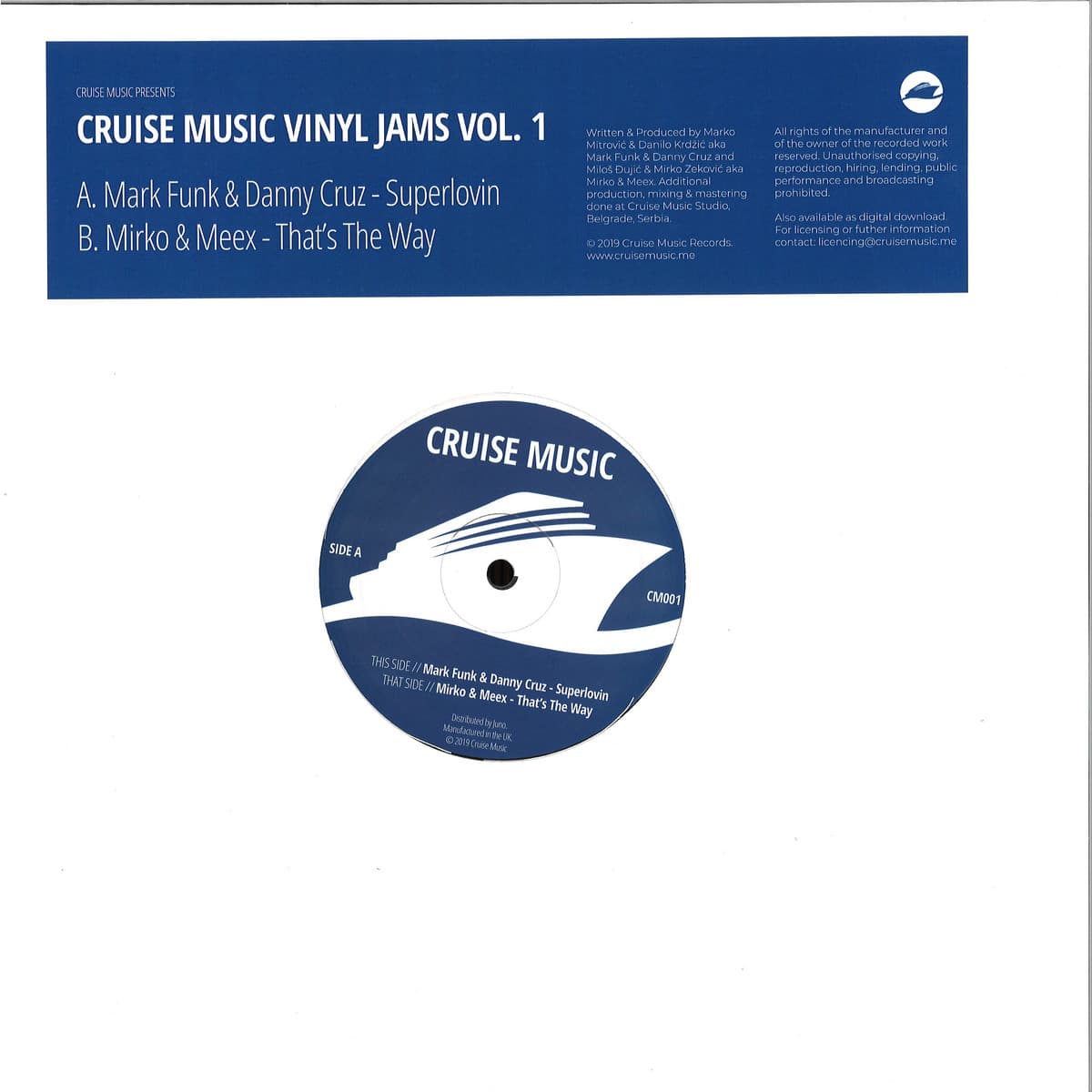 Cruise Music Vinyl Jams Vol 1