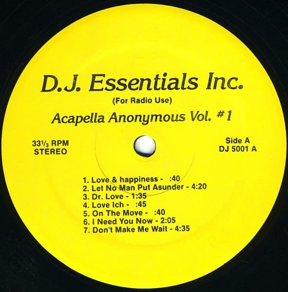 Acapella Anonymous Vol. #1