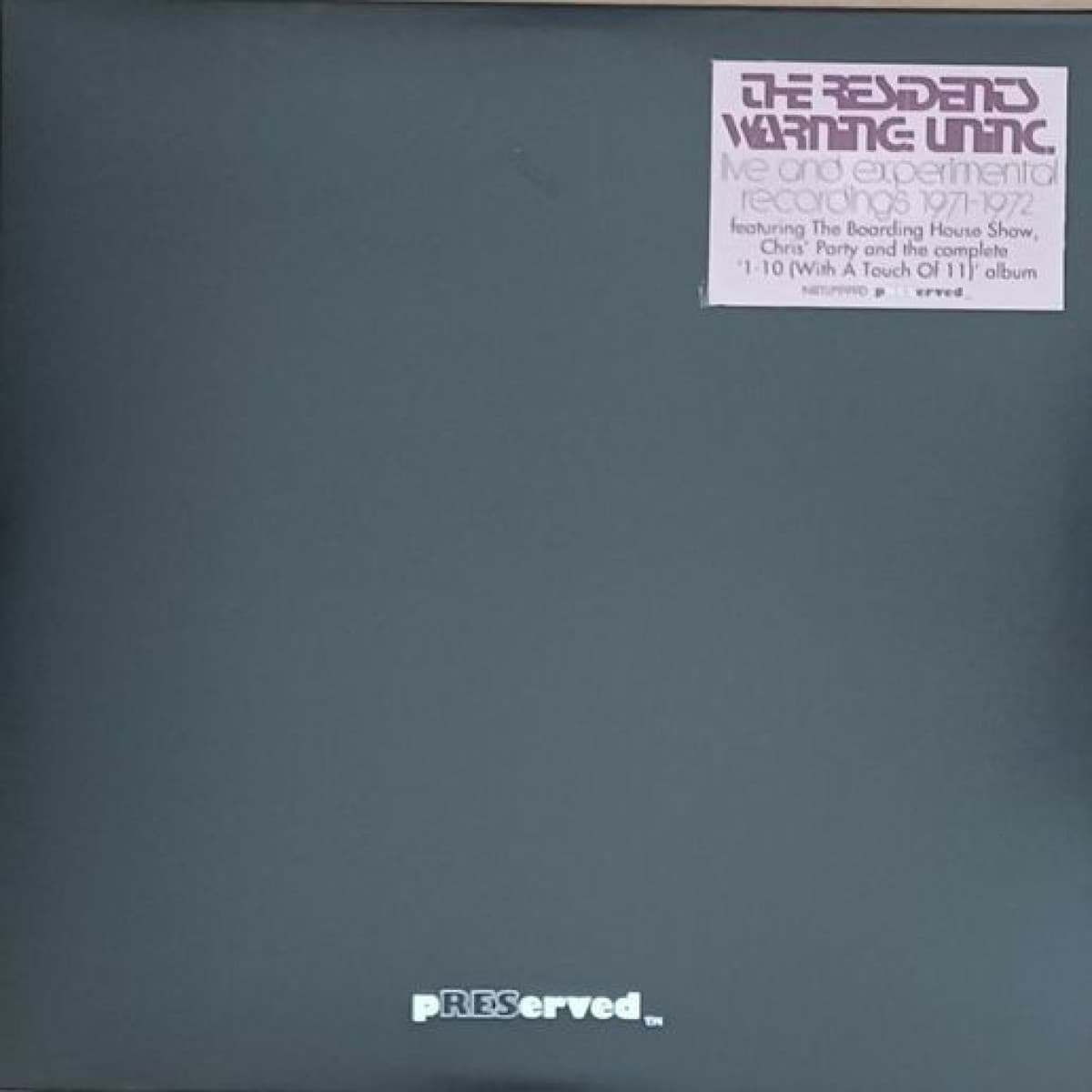 Warning: Uninc.: Live & Experimental Recordings 1971-1972 (Rsd...