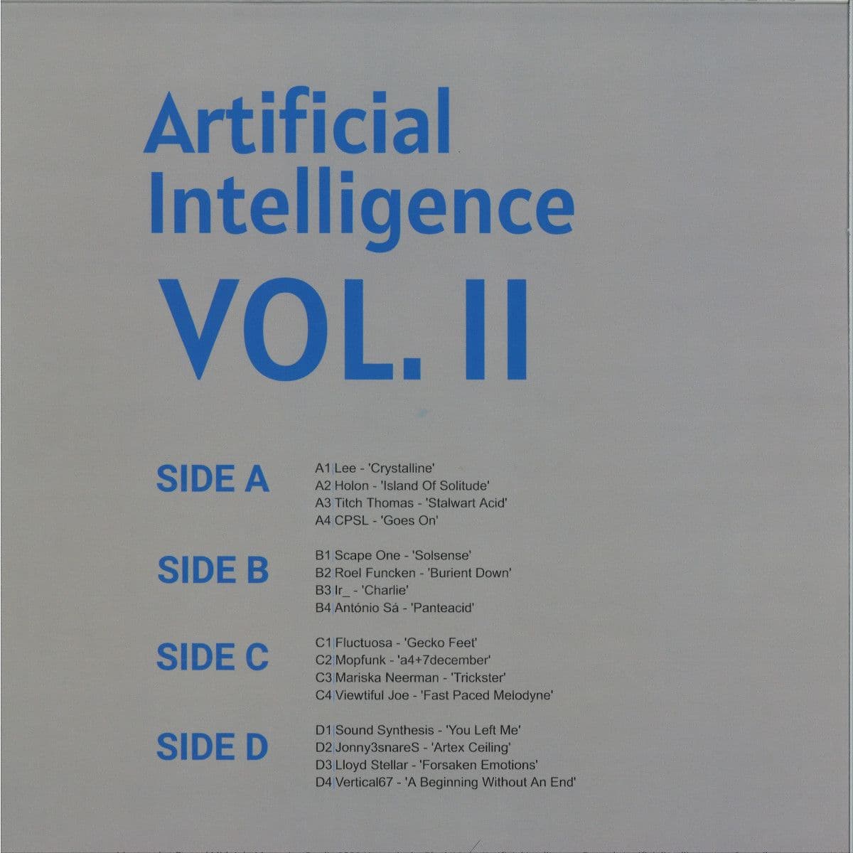 Artificial Intelligence Vol. II (2x12")