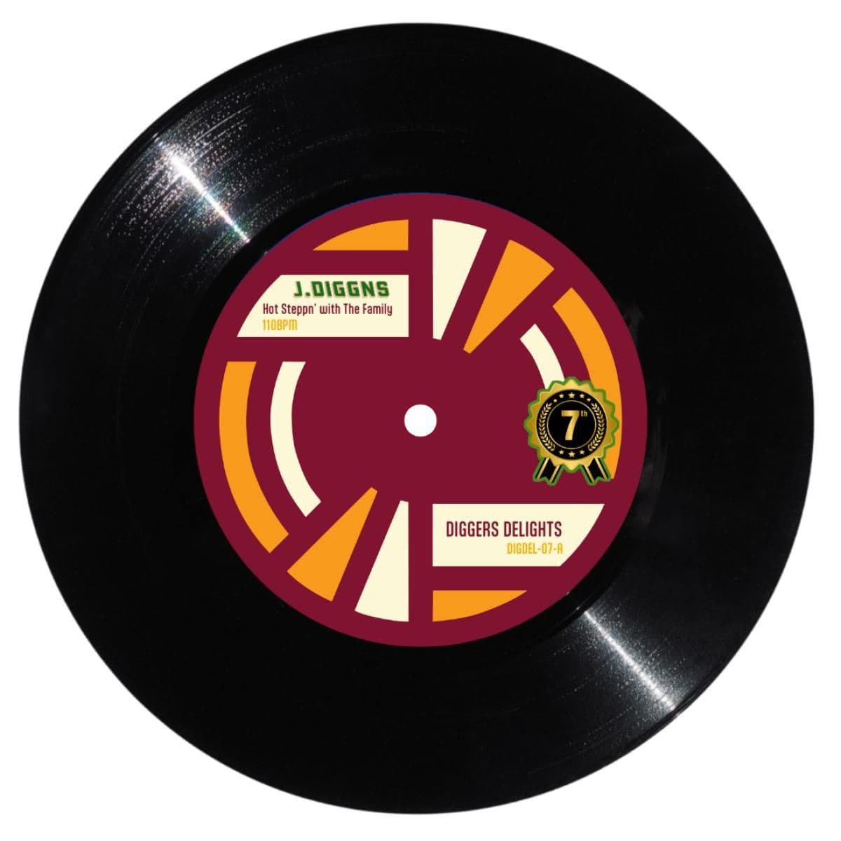 Hot Stepp'n with the Family / The S-Man - Goodtimes (7")