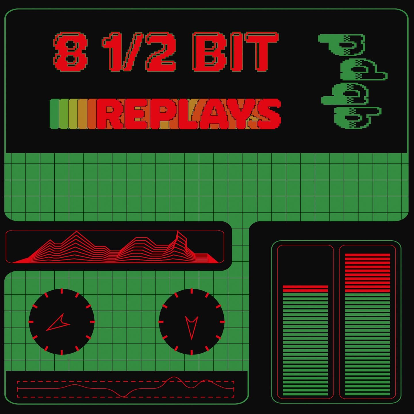 8 1/2 Bit Replays (LP green and red smashed vinyl)